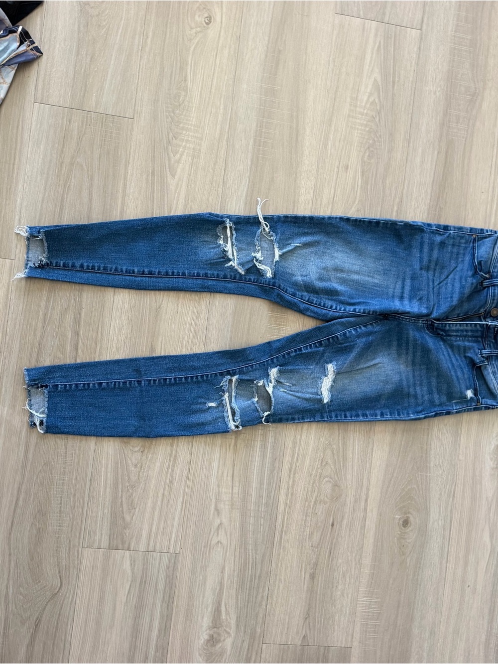 PacSun Blue Ripped Skinny Jeans